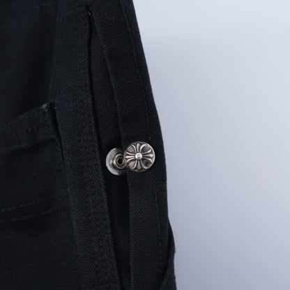 CHROME HEARTS BLACK FATIGUE CARGO PANTS