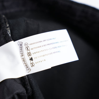 CHROME HEARTS GREEN CHEETAH PATCH DENIM