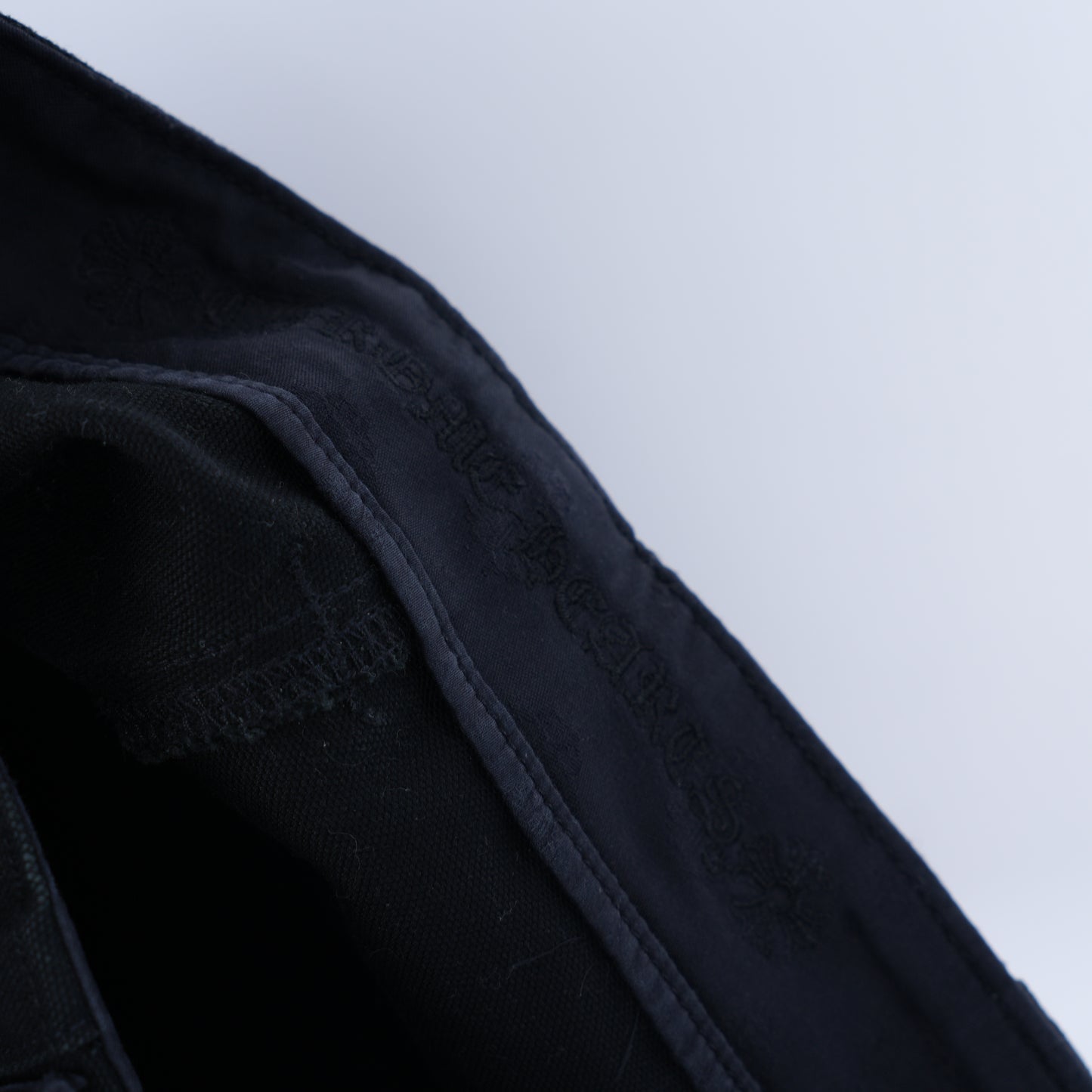 CHROME HEARTS BLACK FATIGUE CARGO PANTS