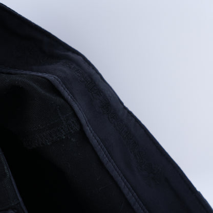 CHROME HEARTS BLACK FATIGUE CARGO PANTS