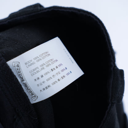 CHROME HEARTS BLACK FATIGUE CARGO PANTS