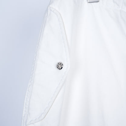 CHROME HEARTS WHITE LUCKY PATCH PARACHUTE PANTS