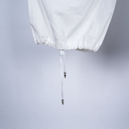 CHROME HEARTS WHITE LUCKY PATCH PARACHUTE PANTS