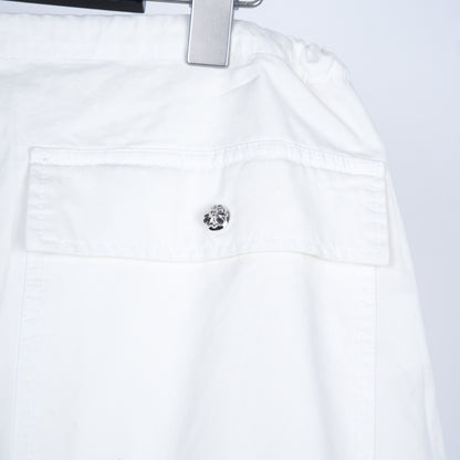 CHROME HEARTS WHITE LUCKY PATCH PARACHUTE PANTS