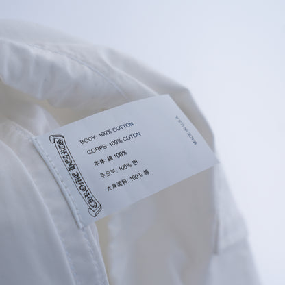 CHROME HEARTS WHITE LUCKY PATCH PARACHUTE PANTS