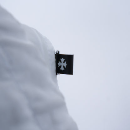 CHROME HEARTS WHITE LUCKY PATCH PARACHUTE PANTS