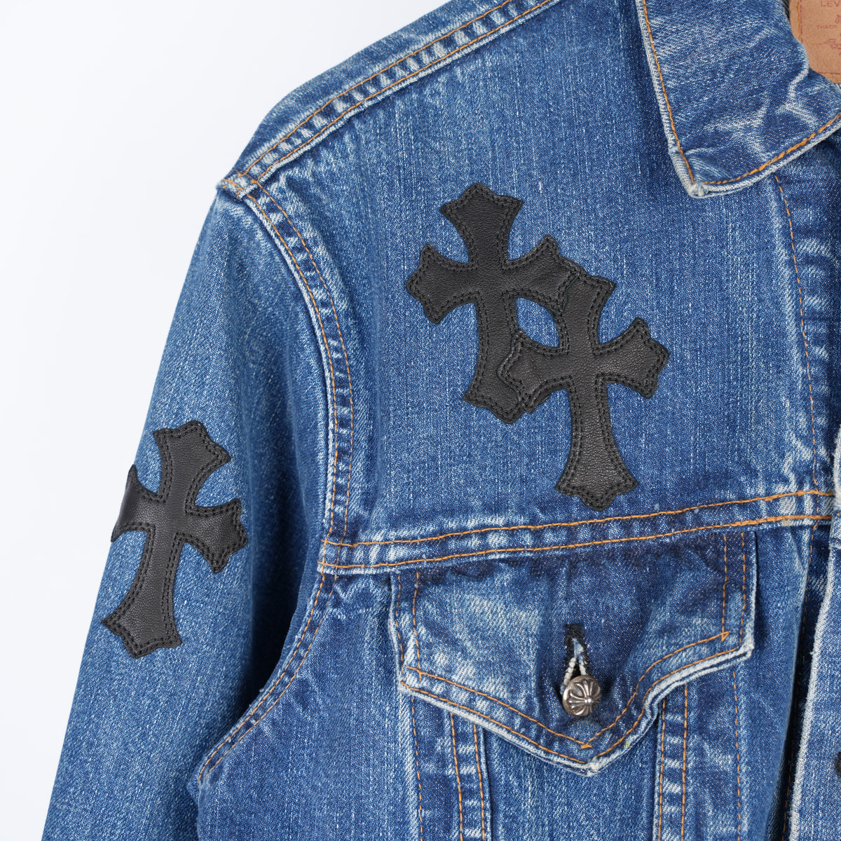 CHROME HEARTS TYPE III LEVIS DENIM PATCH JACKET