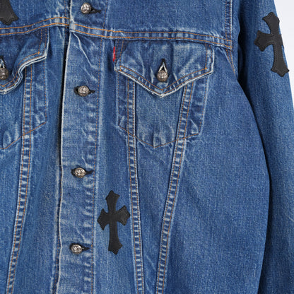 CHROME HEARTS TYPE III LEVIS DENIM PATCH JACKET