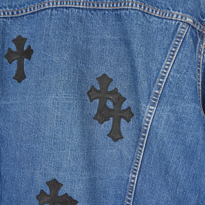 CHROME HEARTS TYPE III LEVIS DENIM PATCH JACKET