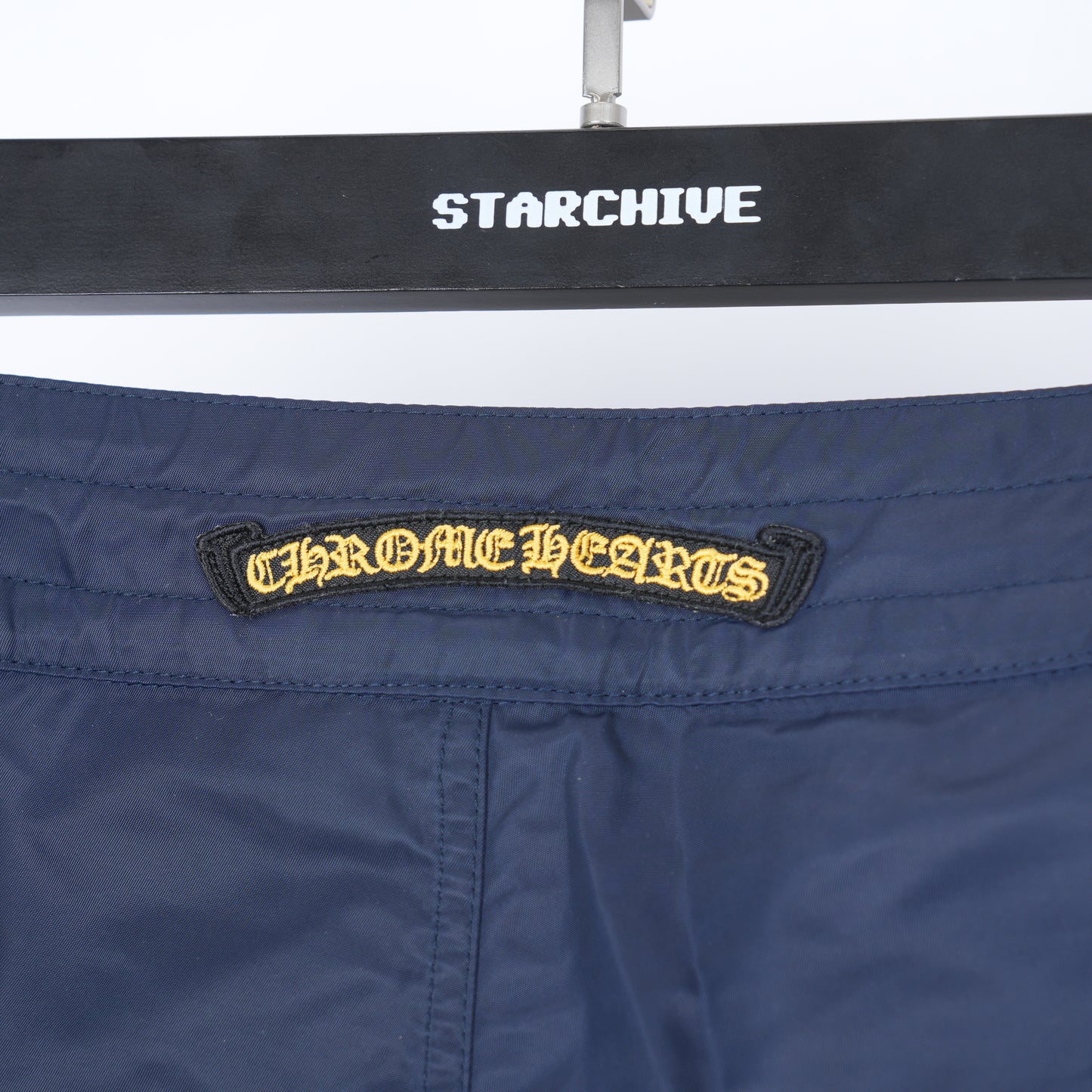 CHROME HEARTS NAVY CH PATCH SHORTS