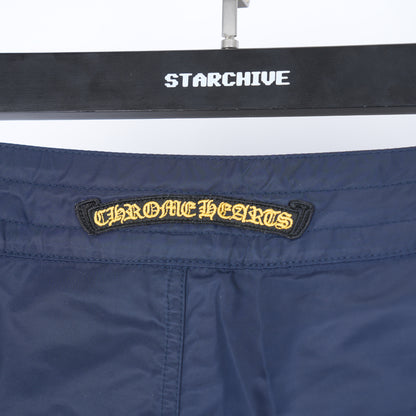 CHROME HEARTS NAVY CH PATCH SHORTS