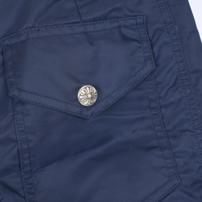 CHROME HEARTS NAVY CH PATCH SHORTS