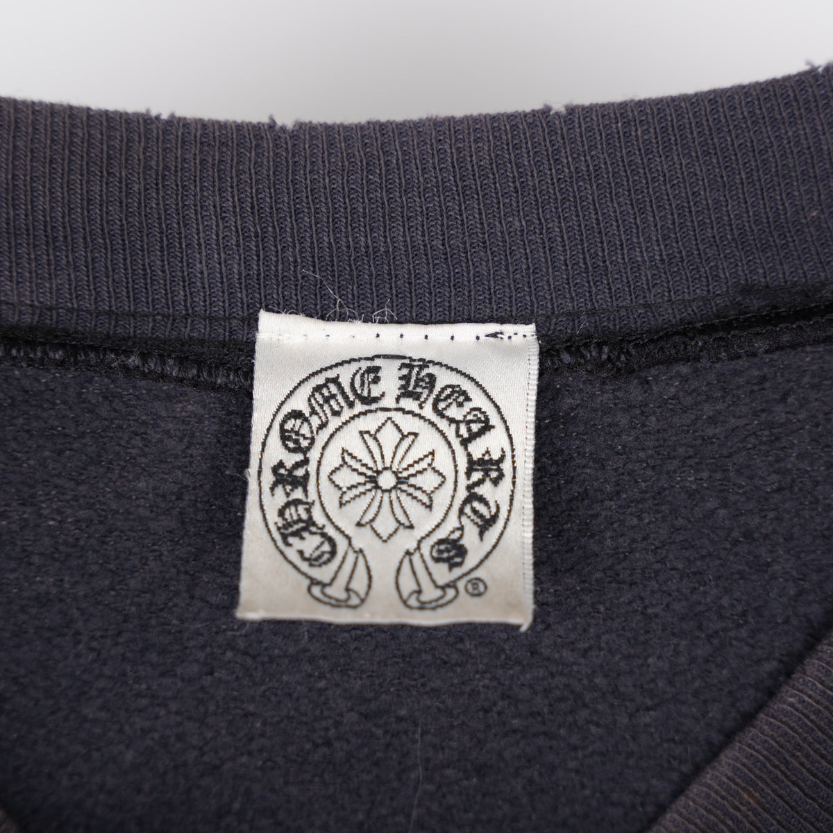 CHROME HEARTS VINTAGE FADED HORSESHOE CREWNECK