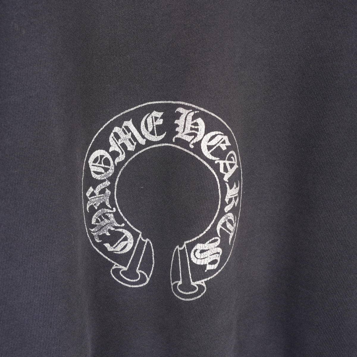 CHROME HEARTS VINTAGE FADED HORSESHOE CREWNECK