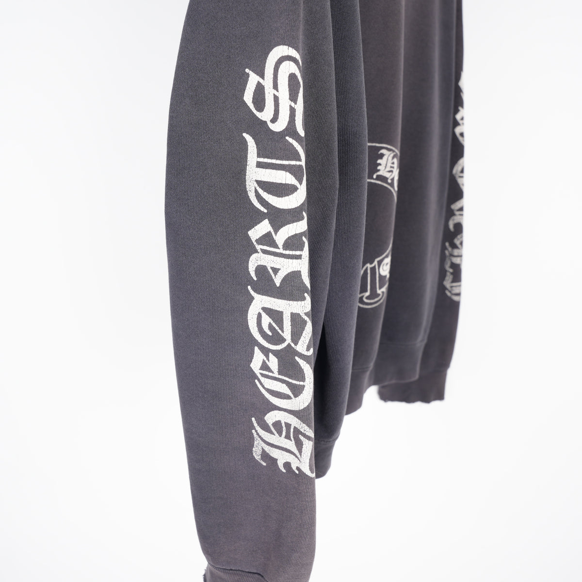 CHROME HEARTS VINTAGE FADED HORSESHOE CREWNECK