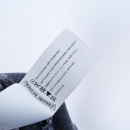 CHROME HEARTS BLACK LEVI CROSS PATCH JEANS