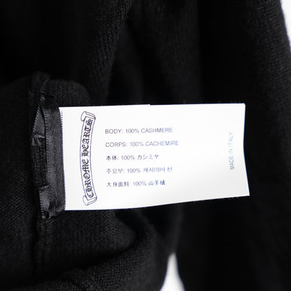 CHROME HEARTS FULL CASHMERE EMBROIDERED CROSS SLEEVE SWEATER