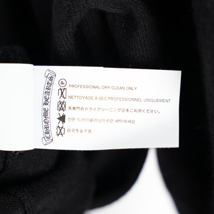CHROME HEARTS FULL CASHMERE EMBROIDERED CROSS SLEEVE SWEATER