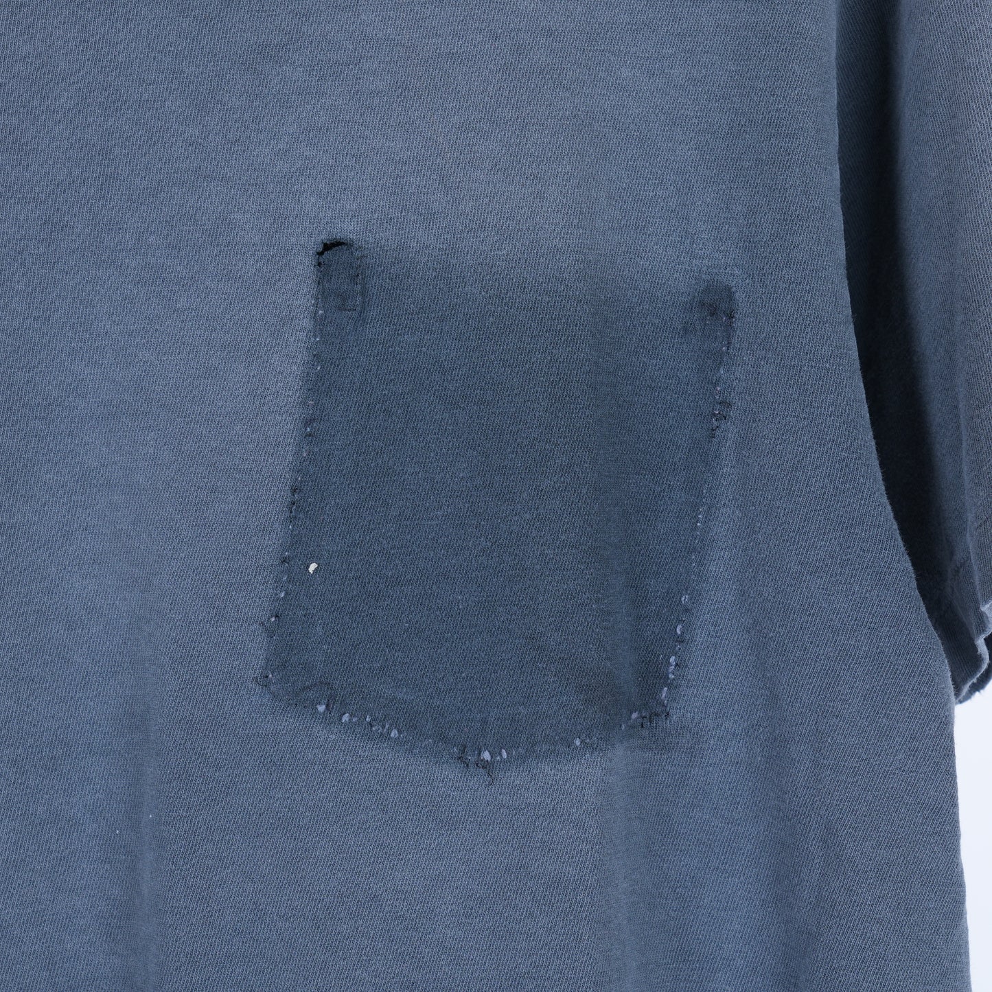 Faded Boxy Blank Grey Pocket T