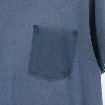 Faded Boxy Blank Grey Pocket T