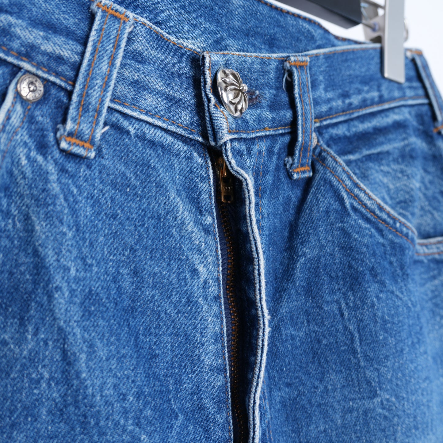 CHROME HEARTS ST BARTH'S ZEBRA SEQUIN PATCH LEVI