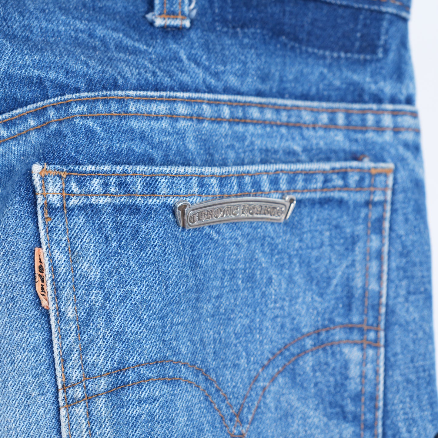 CHROME HEARTS ST BARTH'S ZEBRA SEQUIN PATCH LEVI