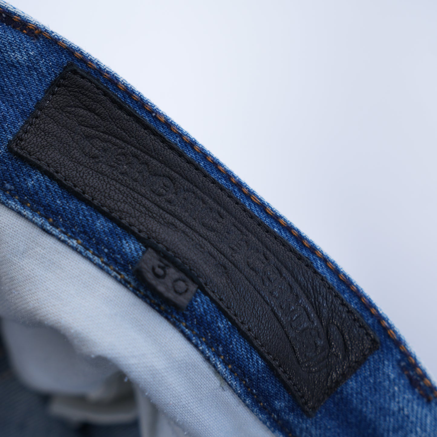 CHROME HEARTS ST BARTH'S ZEBRA SEQUIN PATCH LEVI