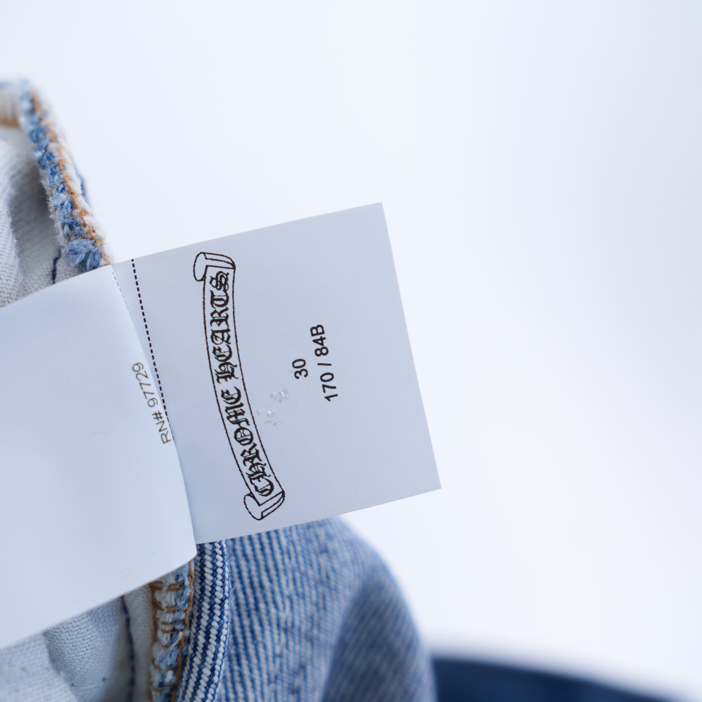 CHROME HEARTS ST BARTH'S ZEBRA SEQUIN PATCH LEVI