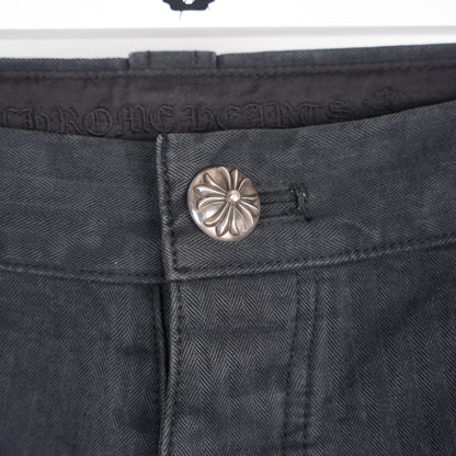 CHROME HEARTS HERRINGBONE CARPENTER PANTS