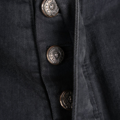 CHROME HEARTS HERRINGBONE CARPENTER PANTS