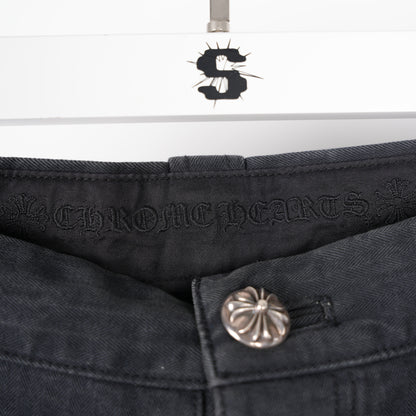 CHROME HEARTS HERRINGBONE CARPENTER PANTS