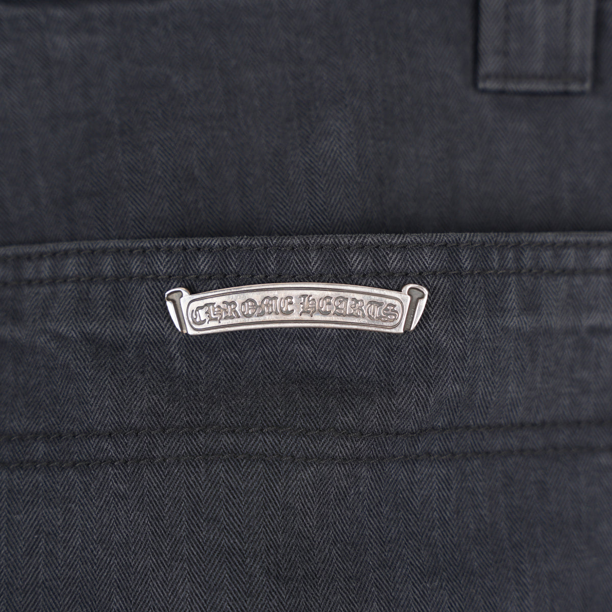 CHROME HEARTS HERRINGBONE CARPENTER PANTS