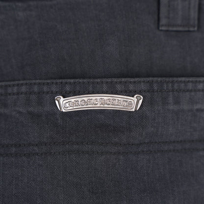 CHROME HEARTS HERRINGBONE CARPENTER PANTS