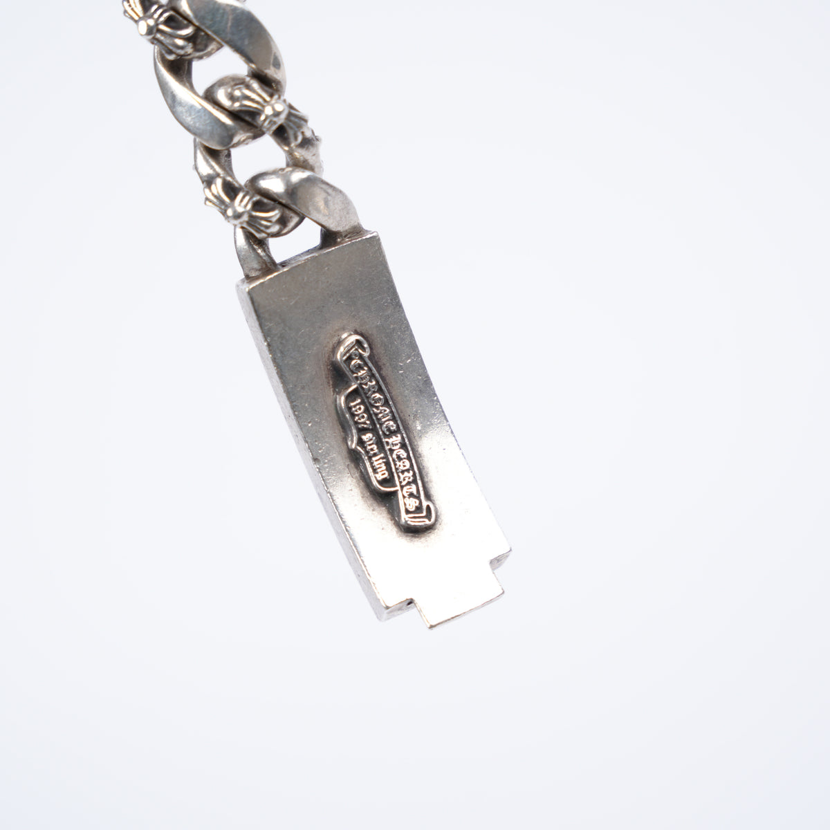 CHROME HEARTS FLORAL ID FANCY LINK BRACELET