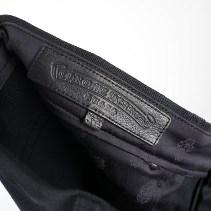 CHROME HEARTS BLACK KS CUT SELVEDGE DENIM