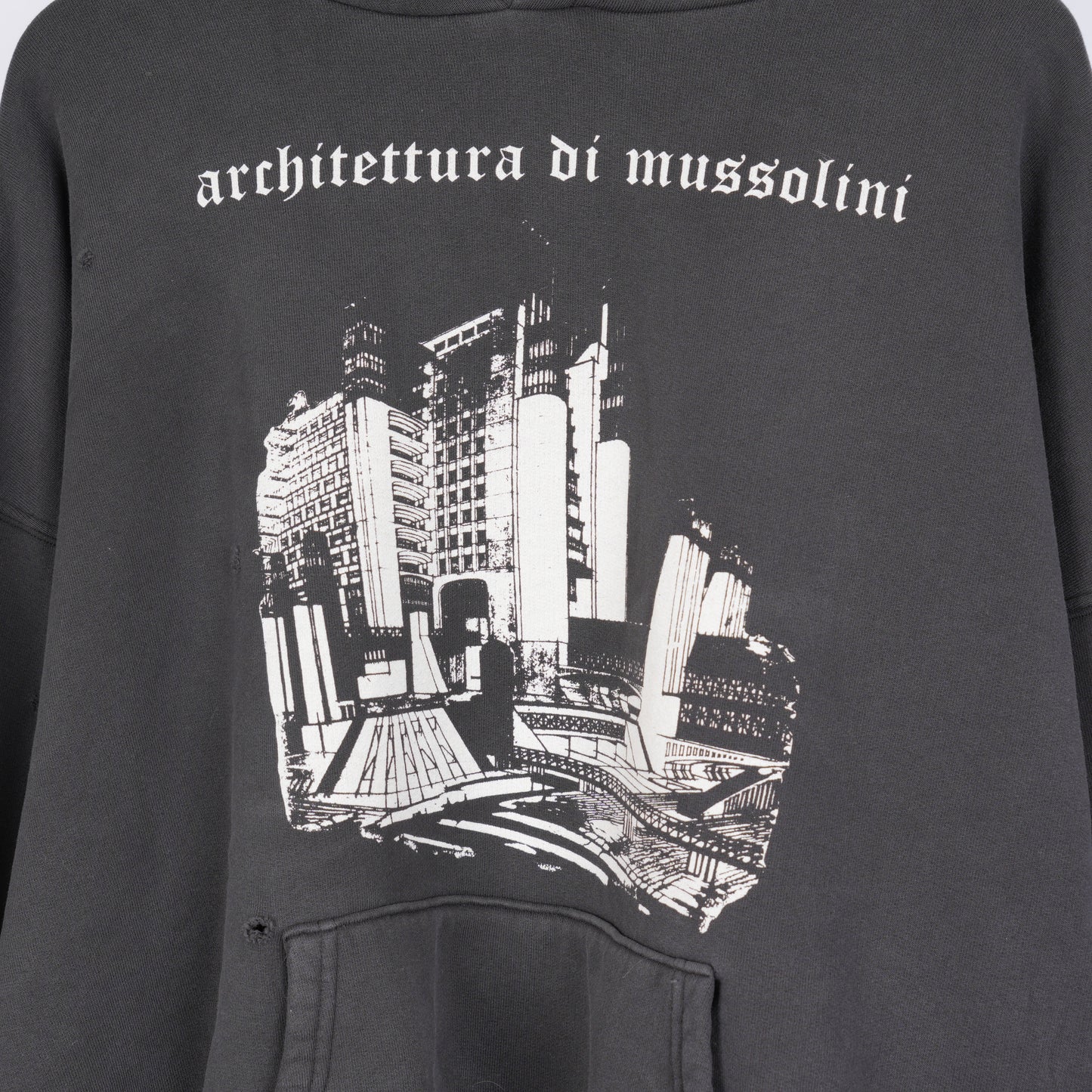 ENFANTS ARCHITETTURA DI MUSSOLINI HOODIE MAXFIELD EXCLUSIVE NWT