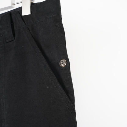 CHROME HEARTS BLACK CROSS PATCH FATIGUE PANTS