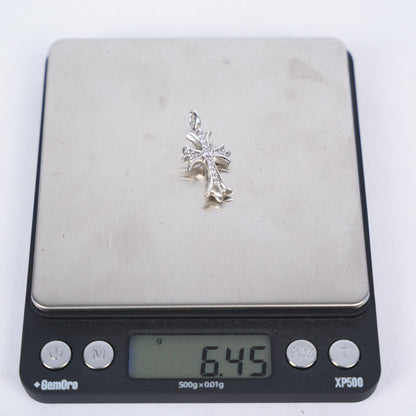 CHROME HEARTS DIAMOND TINY CROSS PENDANT