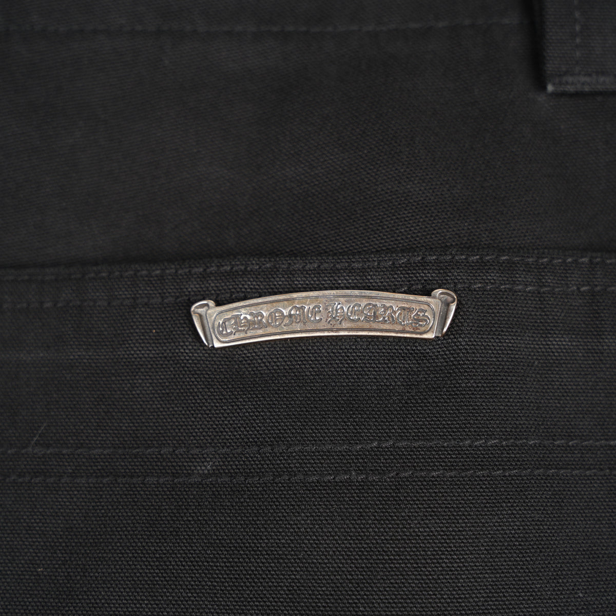 CHROME HEARTS BLACK CROSS PATCH FATIGUE PANTS