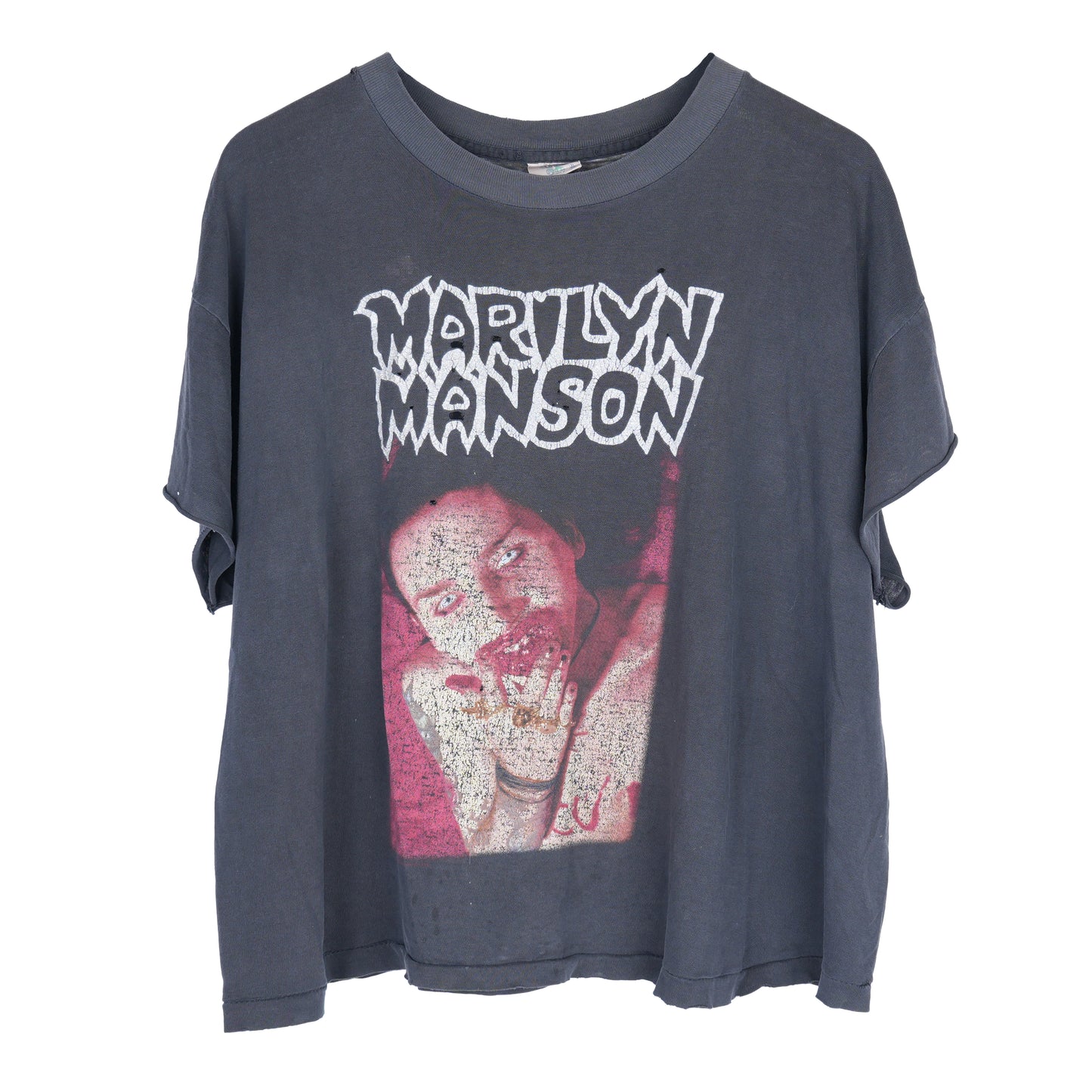 Marilyn Manson I am The God of Fuck Vintage T-Shirt Boxy Cropped