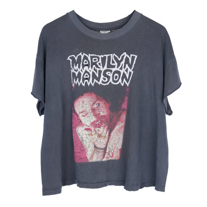 Marilyn Manson I am The God of Fuck Vintage T-Shirt Boxy Cropped
