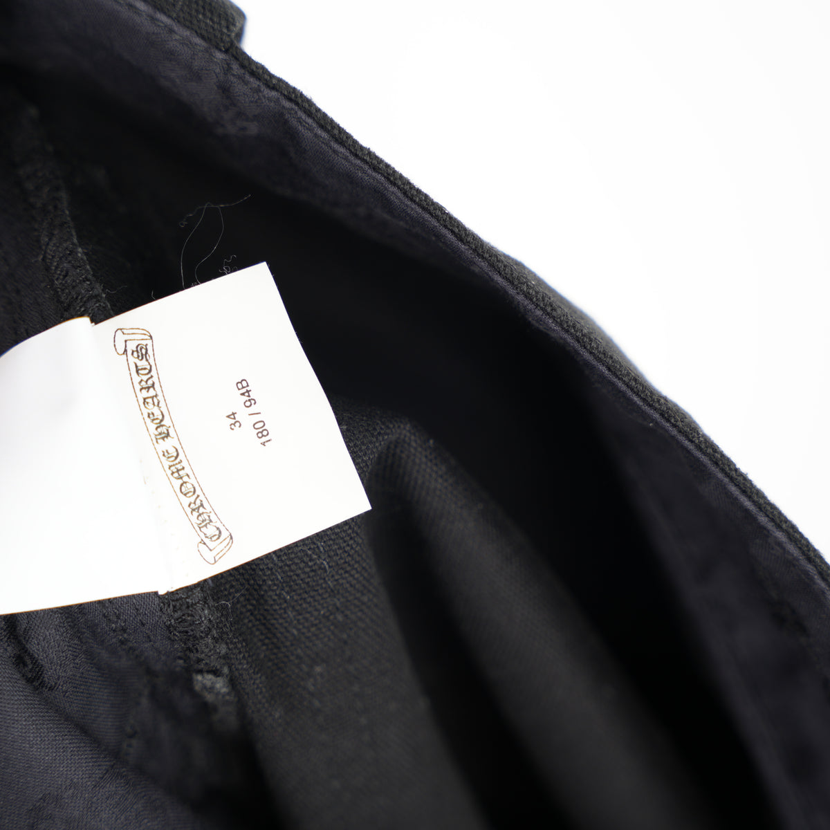 CHROME HEARTS BLACK CROSS PATCH FATIGUE PANTS