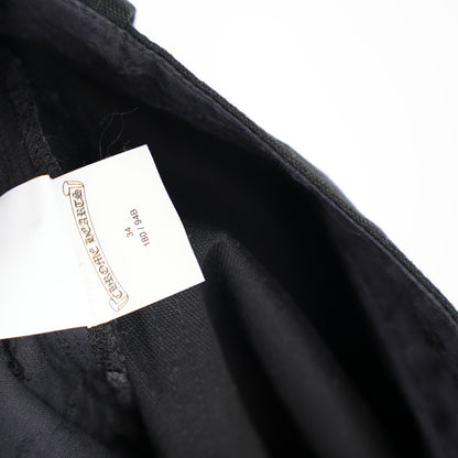 CHROME HEARTS BLACK CROSS PATCH FATIGUE PANTS