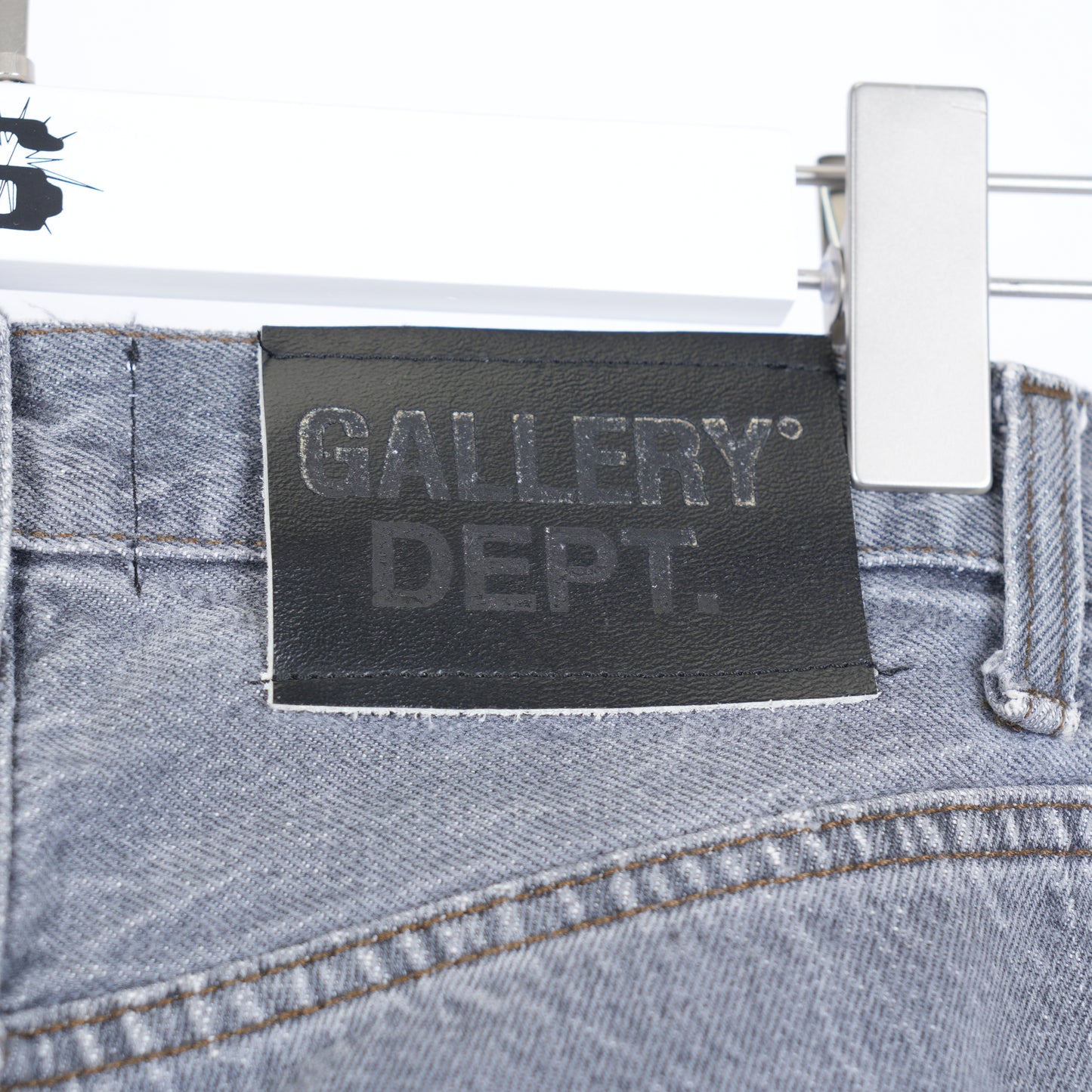 CHROME HEARTS X GALLERY DEPT. CROSS PATCH LEVI'S DENIM PANTS