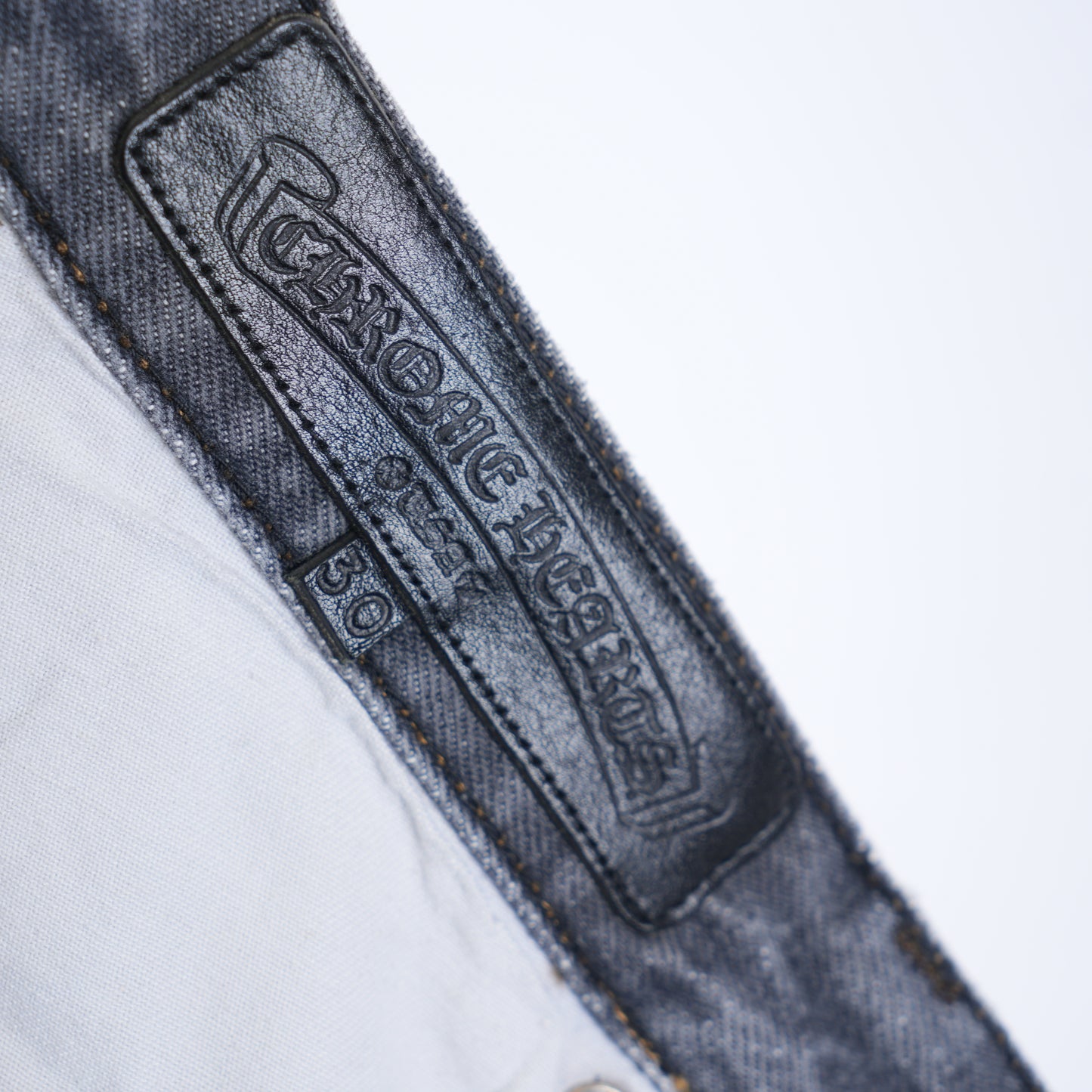 CHROME HEARTS X GALLERY DEPT. CROSS PATCH LEVI'S DENIM PANTS