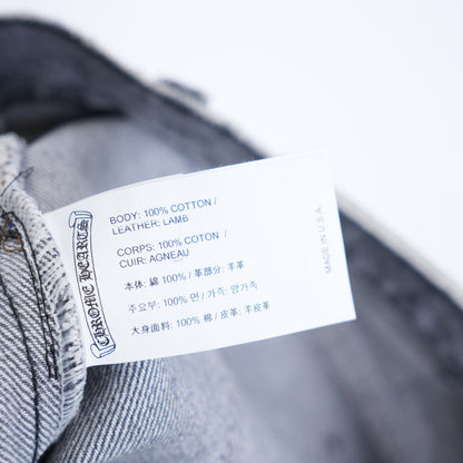 CHROME HEARTS X GALLERY DEPT. CROSS PATCH LEVI'S DENIM PANTS