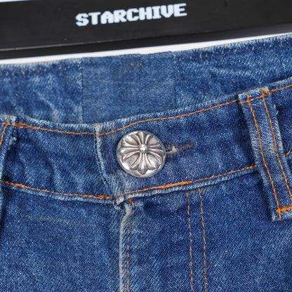 CHROME HEARTS BLACK PATCH DARK WASH LEVIS 517