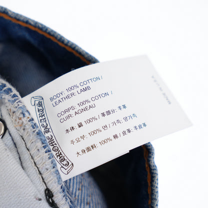 CHROME HEARTS BLACK PATCH DARK WASH LEVIS 517