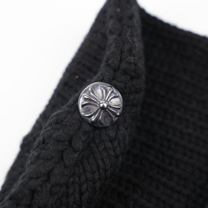 CHROME HEARTS CROSS PATCH BEANIE WITH CROSS HARDWARE