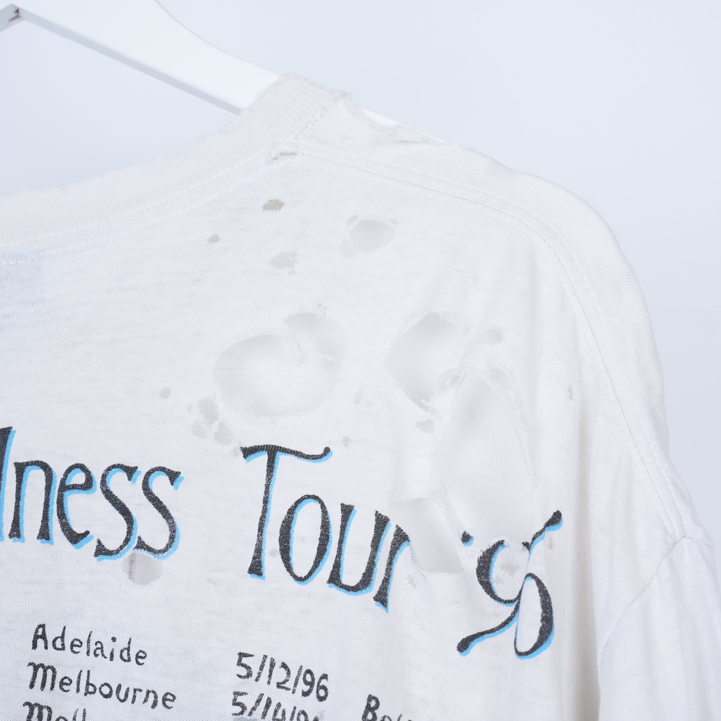 VINTAGE THRASHED SMASHING PUMPKINS INFINITE SADNESS TOUR T-SHIRT